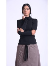 Turtleneck Elbow Cut Sweater