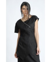 Black Asymmetric Short...