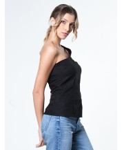 Black one-sleeve shirt