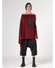 Burgundy Knit Tunic Top