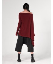 Burgundy Knit Tunic Top