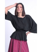 Black top with elastic waist