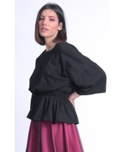 Black top with elastic waist